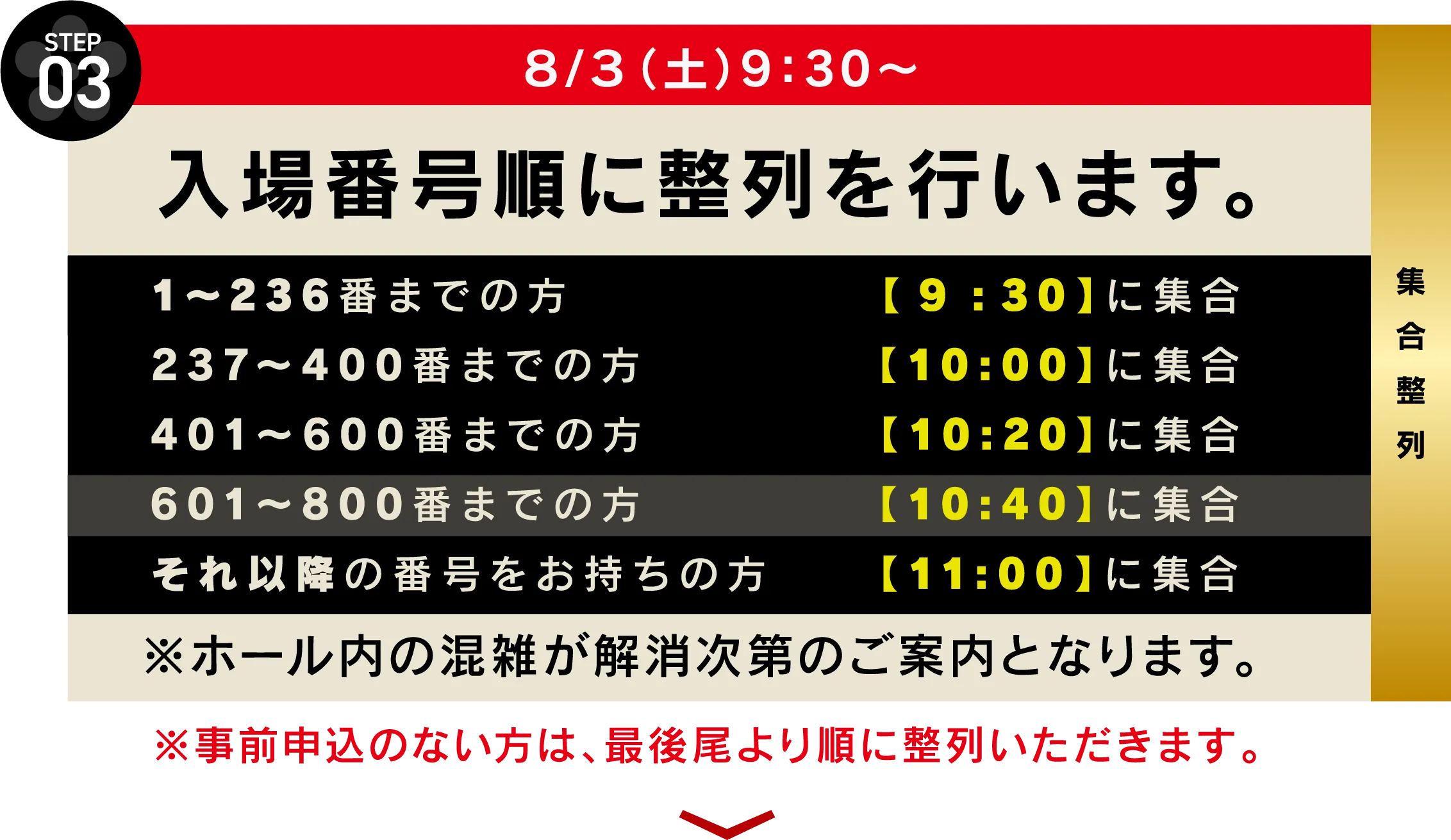 入場方法のご案内