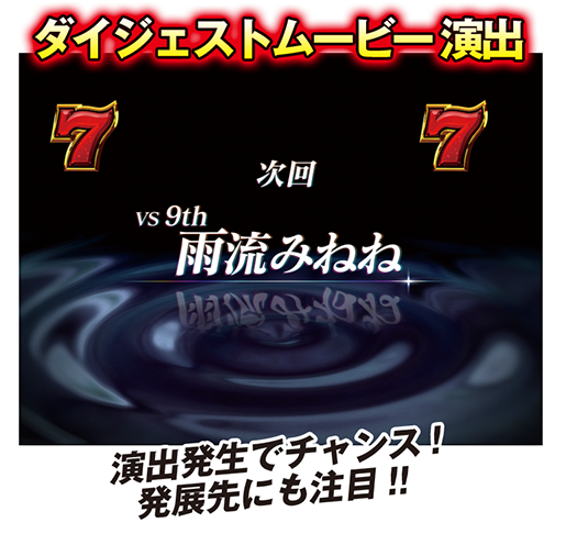 演出発生でチャンス！発展先にも注目！！