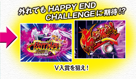 外れてもHAPPY END CHALLENGEに期待！？