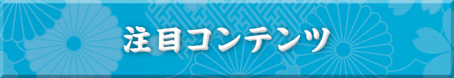 注目コンテンツ