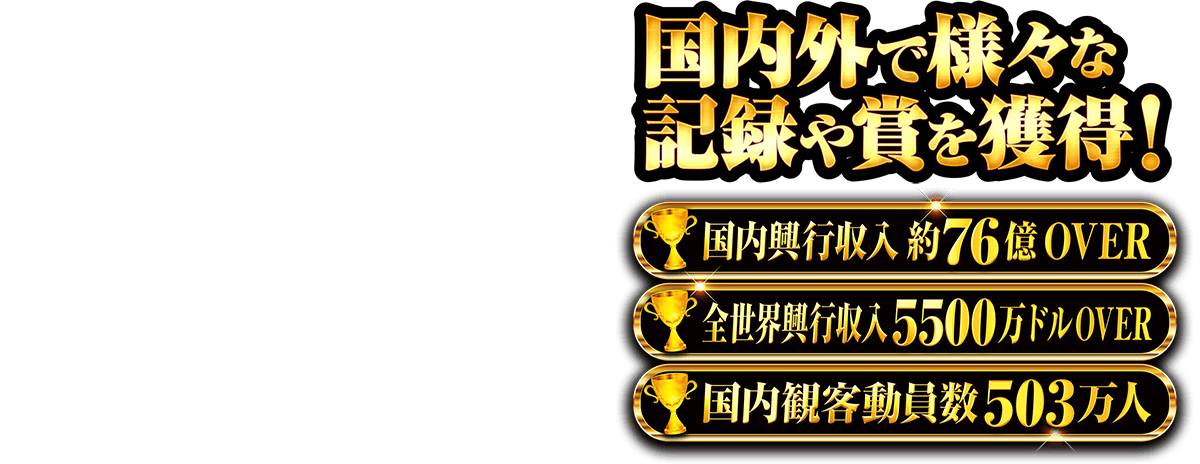 国内外で様々な記録や賞を獲得！
