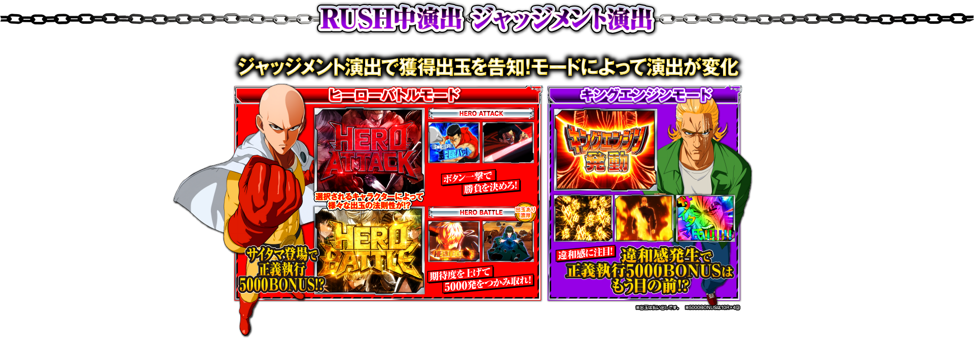 RUSH中演出 ジャッジメント演出